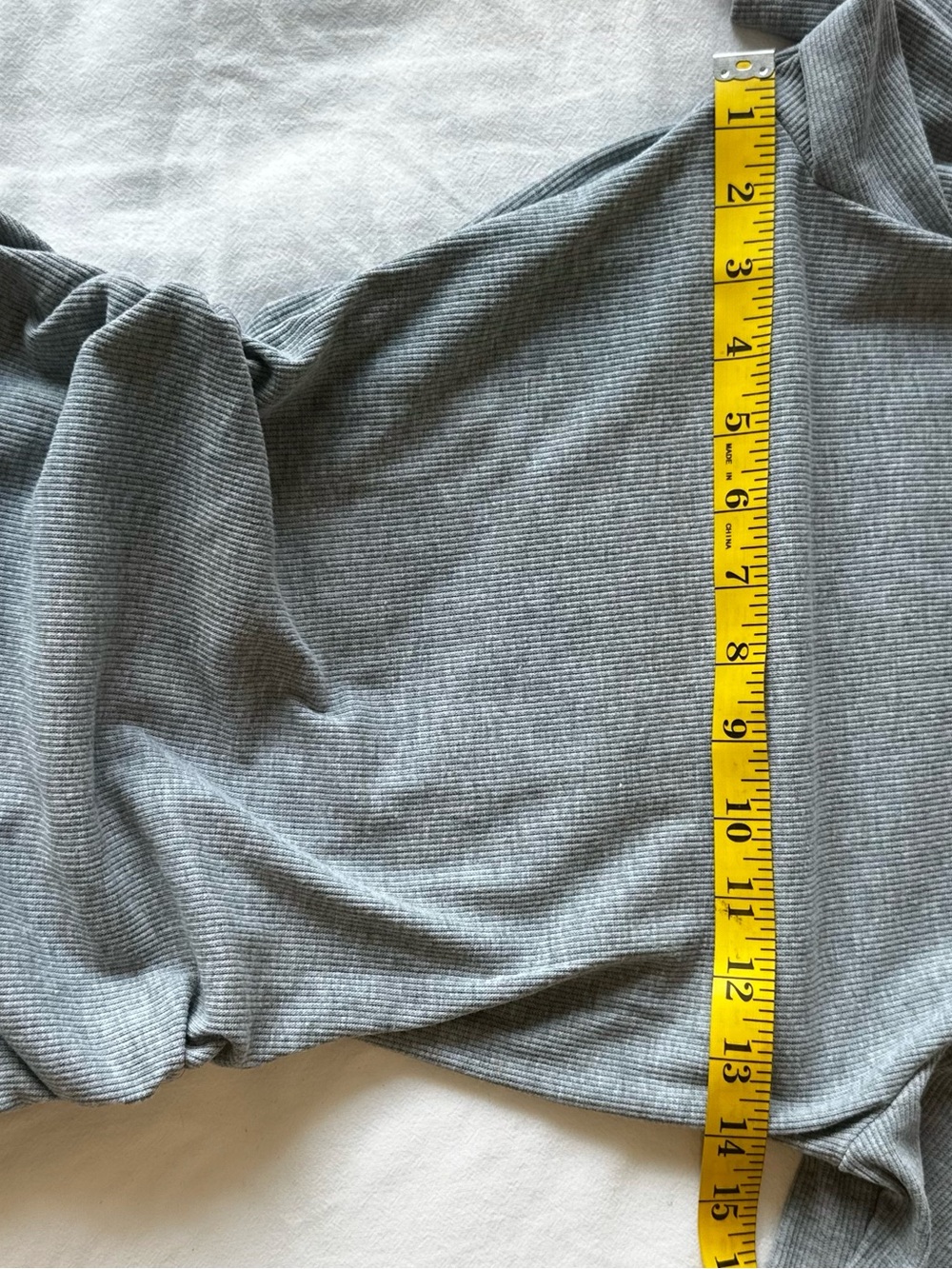 H&M Divided Gray Ribbed Ruched Drawstring Mini Dress XS - Picture 3 of 9